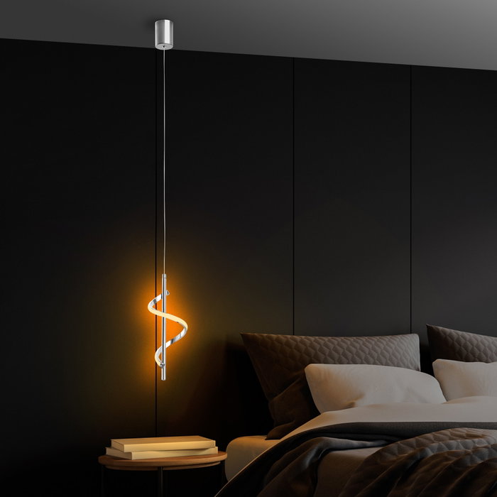 Opviq Lıkma - 13521 Lámpara de araña cromada con altura ajustable